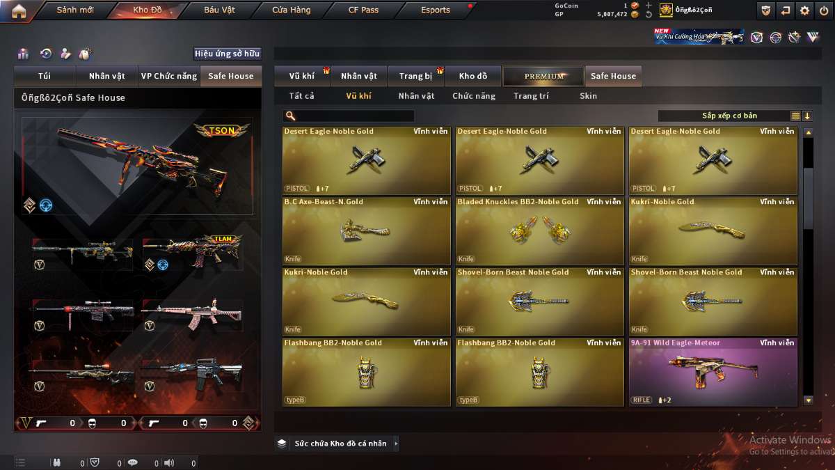 shop acc cf uy tin gia re